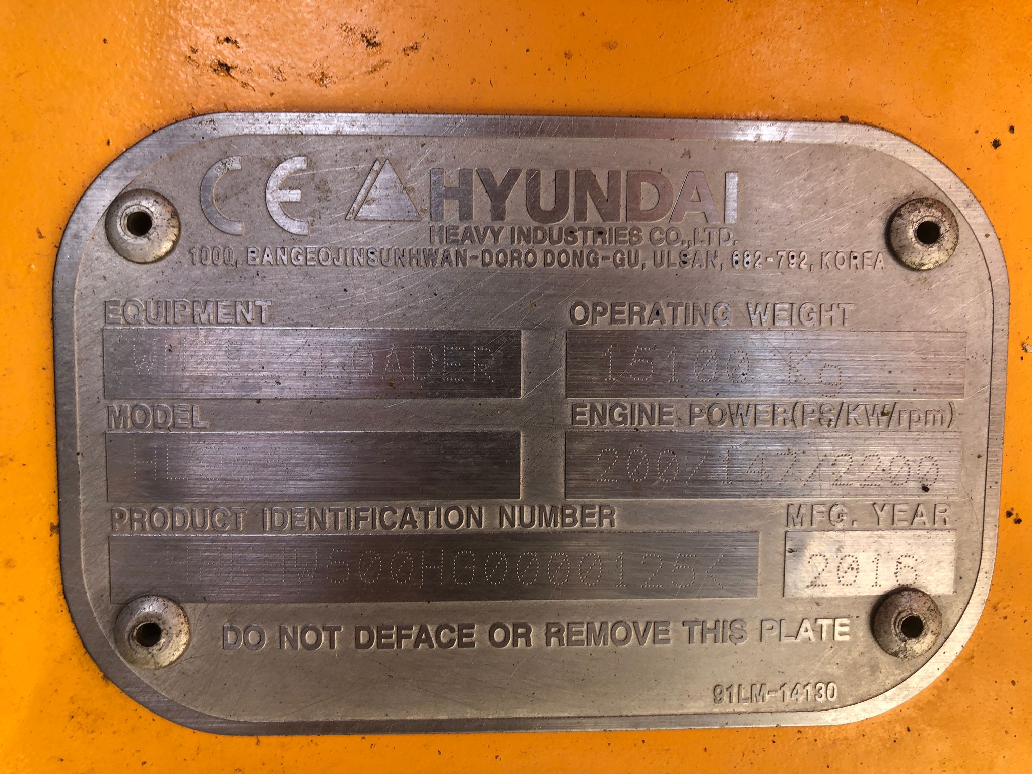 Chargeuse sur pneus HYUNDAI HL955